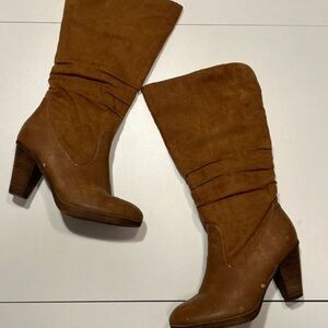 Elegant Brown Heeled Boots for Women